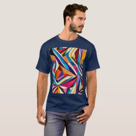 Abstract geometrisch oppervlakte kunstwerk 1223 - t-shirt