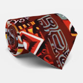 Abstract geometrisch oppervlakte kunstwerk 1224 -H Stropdas (Opgerold)