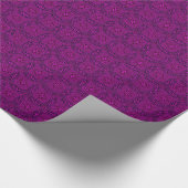 Abstract geometrisch Paars Cadeaupapier (Hoek)