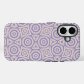 Abstract Geometrisch Paars en Crème Case-Mate iPhone Case (Achterkant (horizontaal))