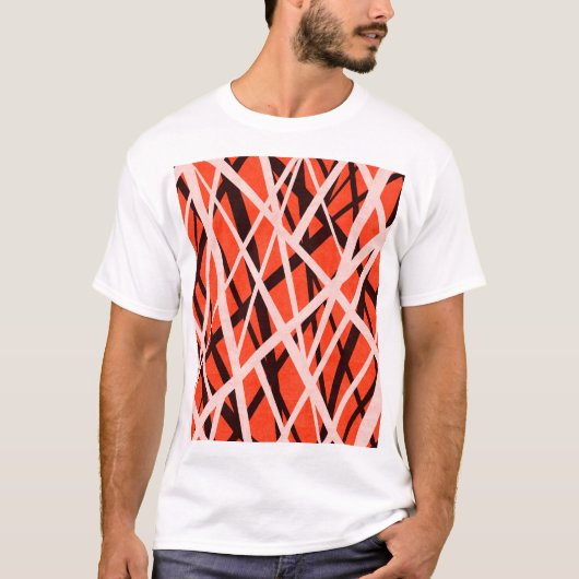 Abstract geometrisch papier: high-res textuur t-shirt (Voorkant)