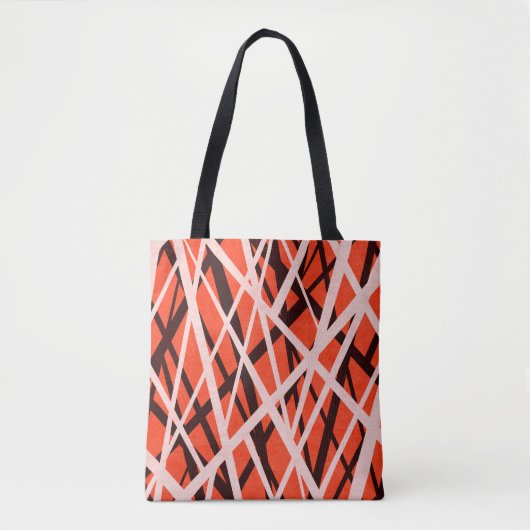 Abstract geometrisch papier: high-res textuur tote bag (Voorkant)