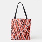 Abstract geometrisch papier: high-res textuur tote bag (Achterkant)