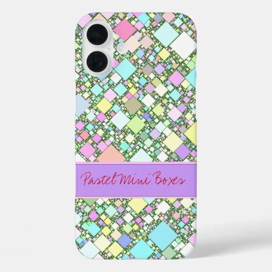 Abstract Geometrisch Pastel Achtergrond Persoonlij Case-Mate iPhone Case (Achterkant)