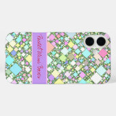 Abstract Geometrisch Pastel Achtergrond Persoonlij Case-Mate iPhone Case (Achterkant (horizontaal))