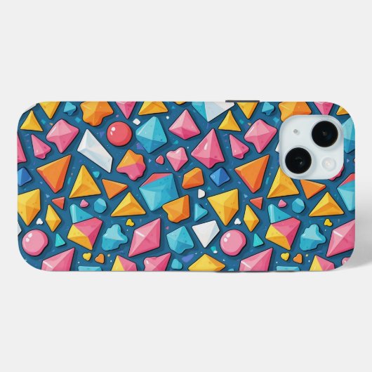 Abstract geometrisch patroon 16 - iPhone Case (Achterkant (horizontaal))