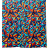 Abstract geometrisch patroon 18 - Douchegordijn (Voorkant)