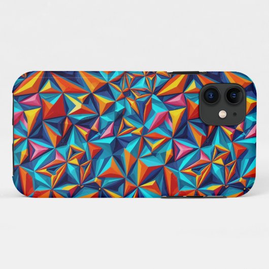 Abstract geometrisch patroon 18 - iPhone Case (Achterkant (horizontaal))