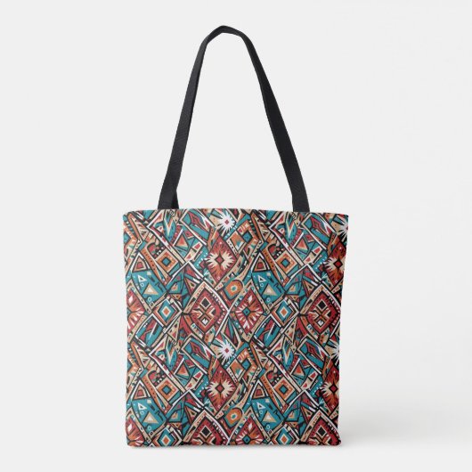 Abstract geometrisch patroon 19 - Canvas tas (Achterkant)