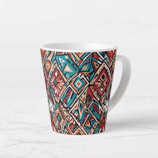 Abstract geometrisch patroon 19 - Latte Mok (Rechterhoek)