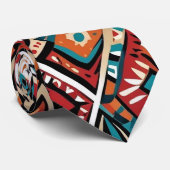 Abstract geometrisch patroon 19 - Mannen Stropdas (Opgerold)