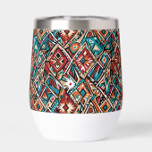 Abstract geometrisch patroon 19 - Waterfles (Achterkant)