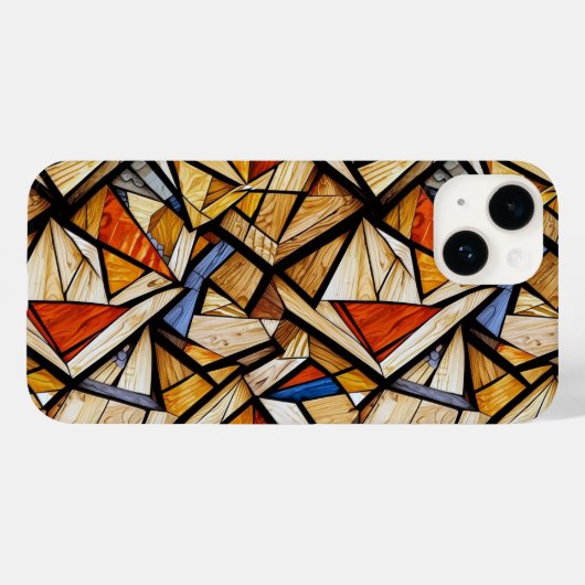 Abstract geometrisch patroon 20 - iPhone Case (Achterkant (horizontaal))