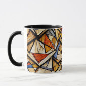 Abstract geometrisch patroon 20 - Koffie Mok (Links)