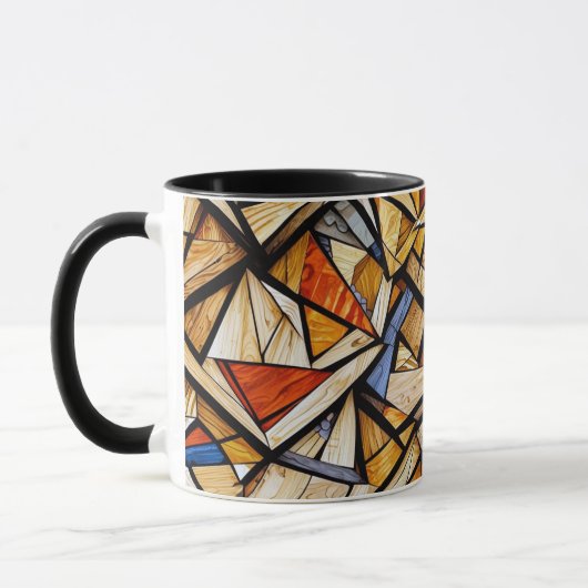 Abstract geometrisch patroon 20 - Koffie Mok (Links)