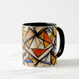 Abstract geometrisch patroon 20 - Koffie Mok
