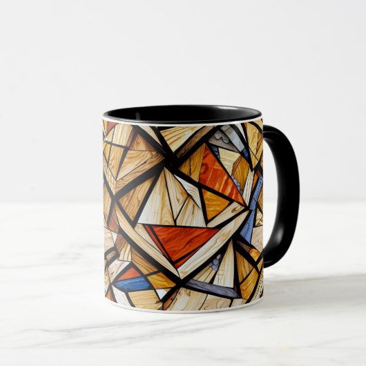 Abstract geometrisch patroon 20 - Koffie Mok (Voorkant rechts)