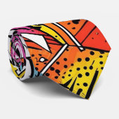 Abstract geometrisch patroon 21 - Mannen Stropdas (Opgerold)