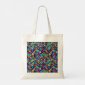 Abstract geometrisch patroon 22 - Canvas tas (Achterkant)