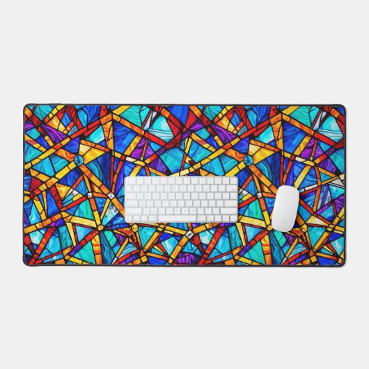 Abstract geometrisch patroon 22 - Desk Mat (Keyboard & Muis)