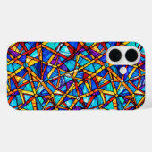 Abstract geometrisch patroon 22 - iPhone Case (Achterkant (horizontaal))