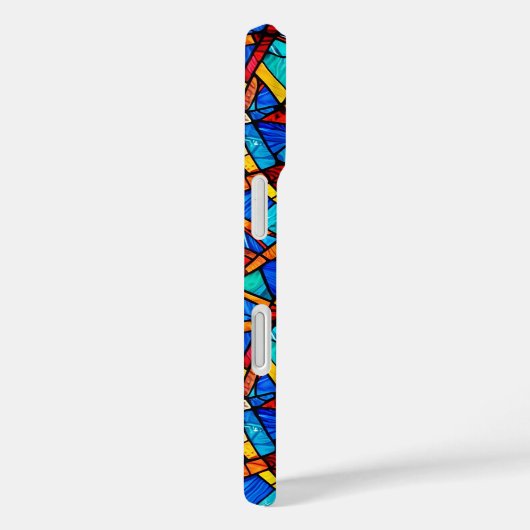 Abstract geometrisch patroon 22 - iPhone Case (Achterkant / Rechts)