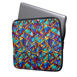 Abstract geometrisch patroon 22 - Laptophoes Laptop Sleeve