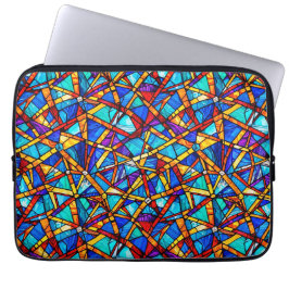 Abstract geometrisch patroon 22 - Laptophoes Laptop Sleeve