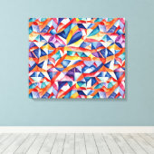 Abstract geometrisch patroon 23 - Canvas Print (Insitu (Houten vloer))