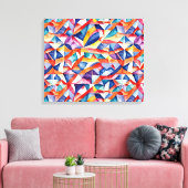 Abstract geometrisch patroon 23 - Canvas Print (Insitu (Woonkamer))
