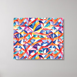 Abstract geometrisch patroon 23 - Canvas Print