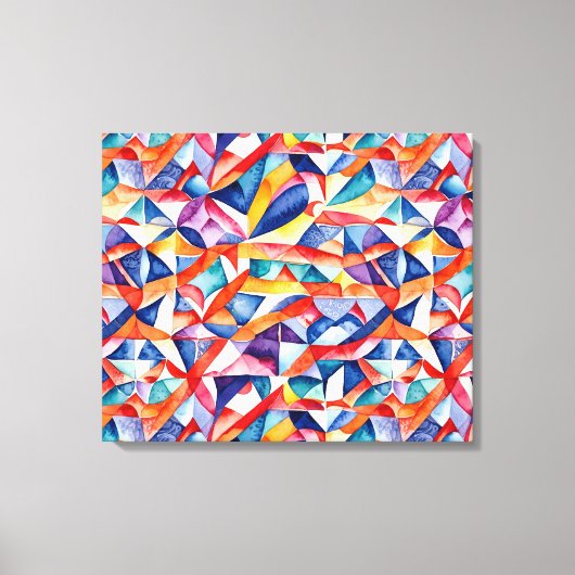 Abstract geometrisch patroon 23 - Canvas Print (Voorkant)
