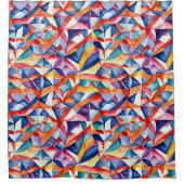 Abstract geometrisch patroon 23 - Douchegordijn (Voorkant)