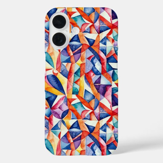 Abstract geometrisch patroon 23 - iPhone Case (Achterkant)