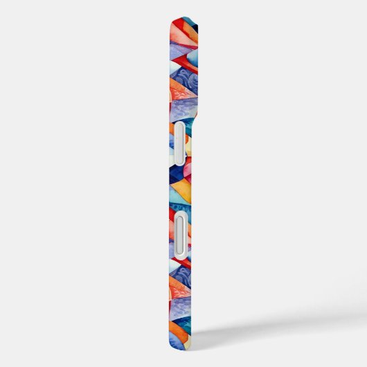 Abstract geometrisch patroon 23 - iPhone Case (Achterkant / Rechts)