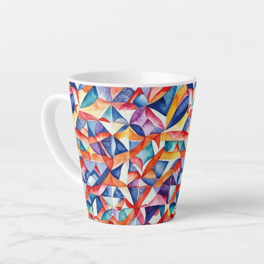 Abstract geometrisch patroon 23 - Latte Mok (Linkerhoek)