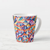 Abstract geometrisch patroon 23 - Latte Mok (Rechterhoek)