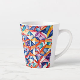 Abstract geometrisch patroon 23 - Latte Mok