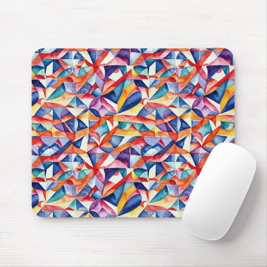 Abstract geometrisch patroon 23 - Muismat (Met muis)
