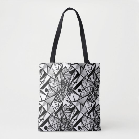 Abstract geometrisch patroon 24 - Canvas tas (Voorkant)