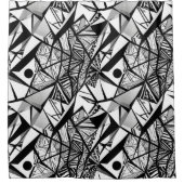 Abstract geometrisch patroon 24 - Douchegordijn (Voorkant)
