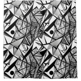 Abstract geometrisch patroon 24 - Douchegordijn