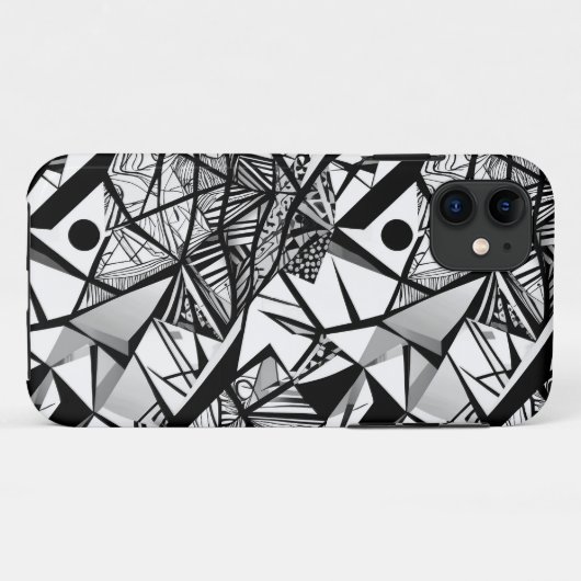 Abstract geometrisch patroon 24 - iPhone Case (Achterkant (horizontaal))