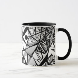 Abstract geometrisch patroon 24 - Koffie Mok