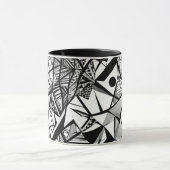 Abstract geometrisch patroon 24 - Koffie Mok (Midden)