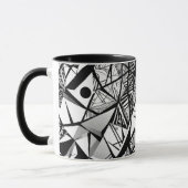 Abstract geometrisch patroon 24 - Koffie Mok (Links)
