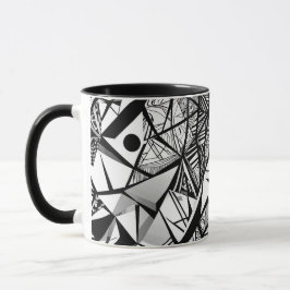 Abstract geometrisch patroon 24 - Koffie Mok