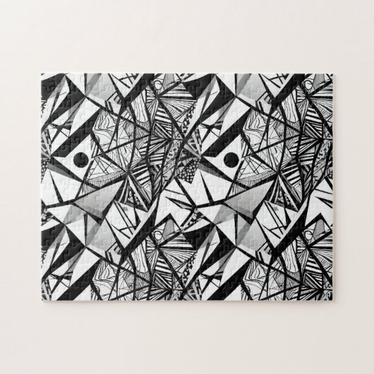 Abstract geometrisch patroon 24 - Puzzel (Horizontaal)