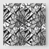 Abstract geometrisch patroon 24 - Wandklok (Voorkant)