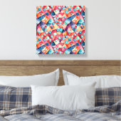 Abstract geometrisch patroon 29 - Canvas Print (Insitu (Slaapkamer))